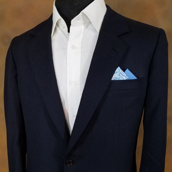 NEW - Contrasting Color 100% Cotton Pre-Folded Pocket Square Handkerchief Insert - Picture 2 of 8